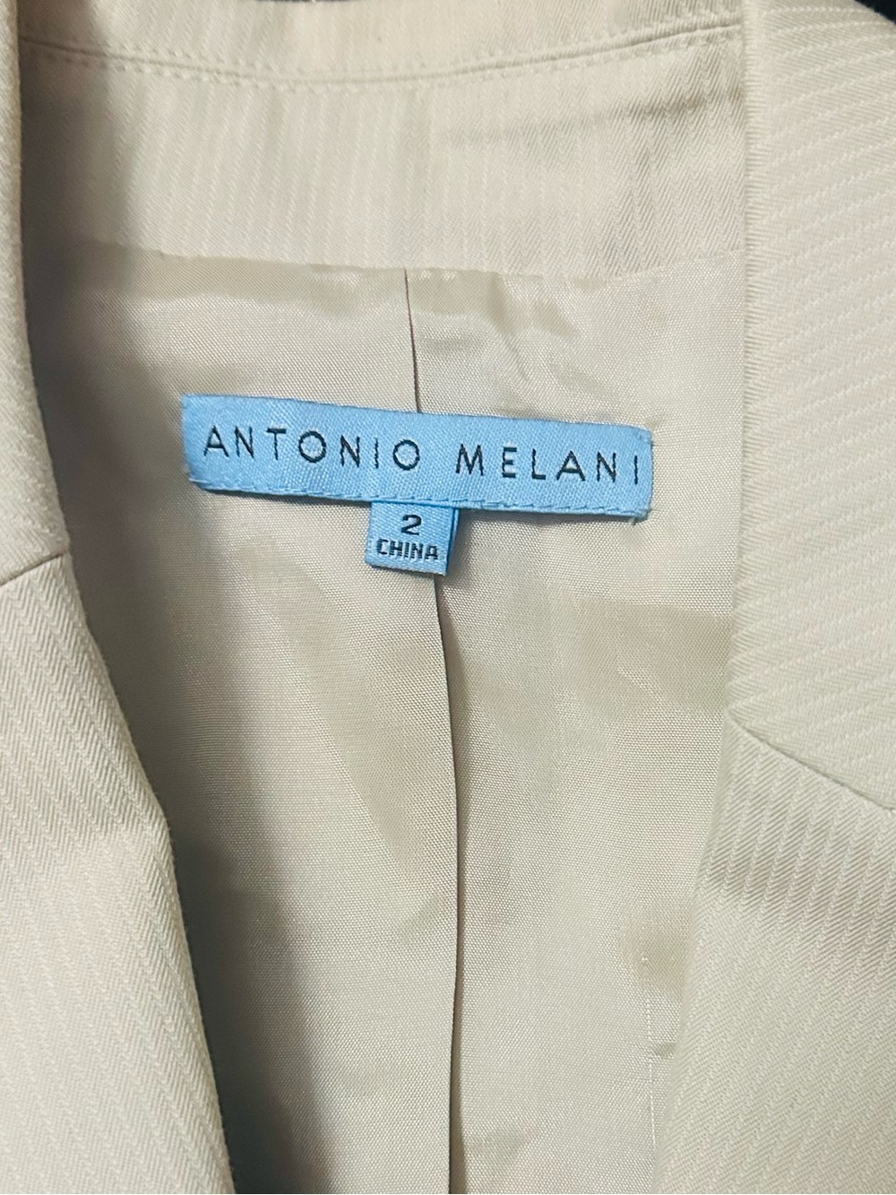 ANTONIO MELANI Light Beige Women's Blazer - Picture 4 of 6
